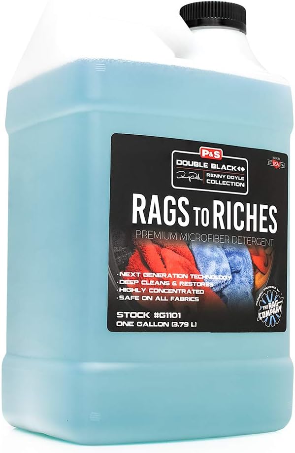 P & S Professional Detail Products - Rags to Riches Premium Microfiber Detergent | Deep Clean & Restore, 1 Gallon