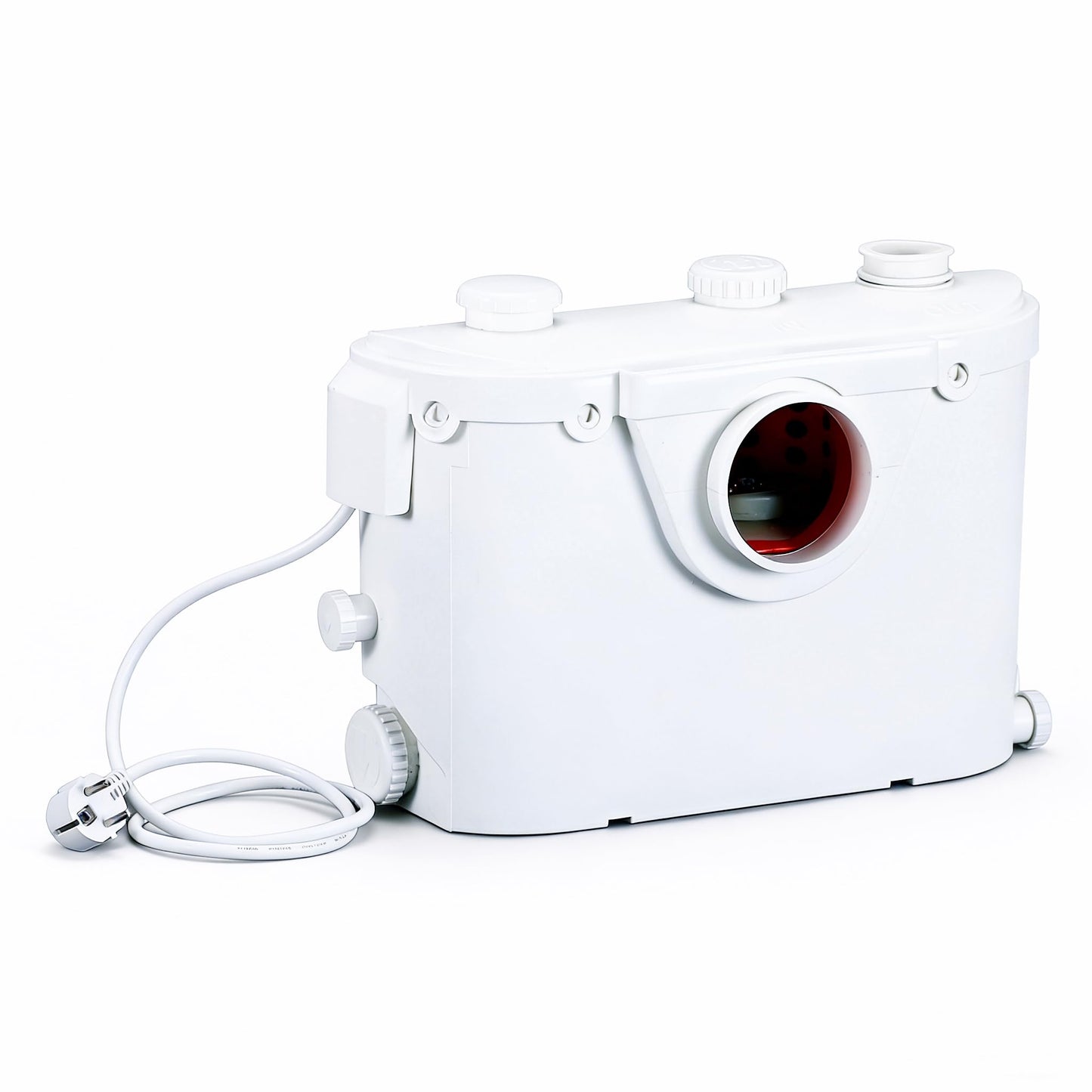 600W Macerator Pump Toilet Pump Upflush to 26FT 1800GPH Utility Sink Pump with 4 Water Inlets 1 Outlets Macerating Toilet System for Toilet Sink Shower Laundry Kitchen Basement