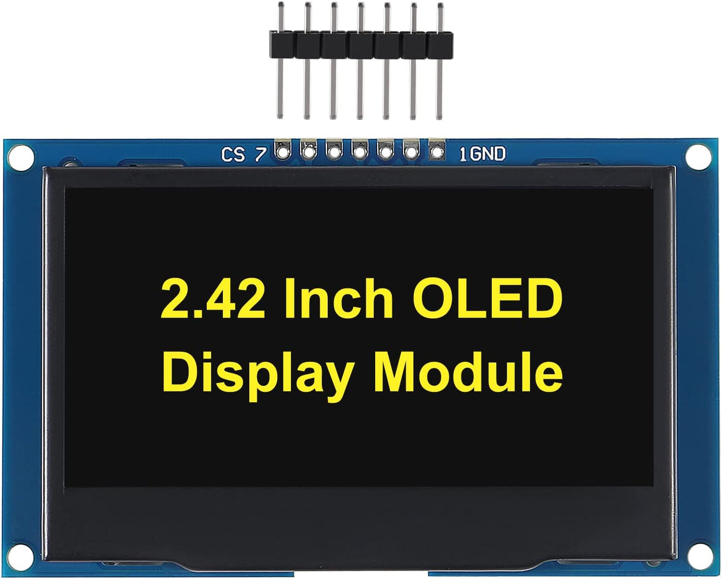 DWEII 2.4" 2.42 inch 128x64 SSD1309 7 I2C R3 OLED LCD Display Module Pin SPI/IIC Serial Interface for Arduino UNO DIY