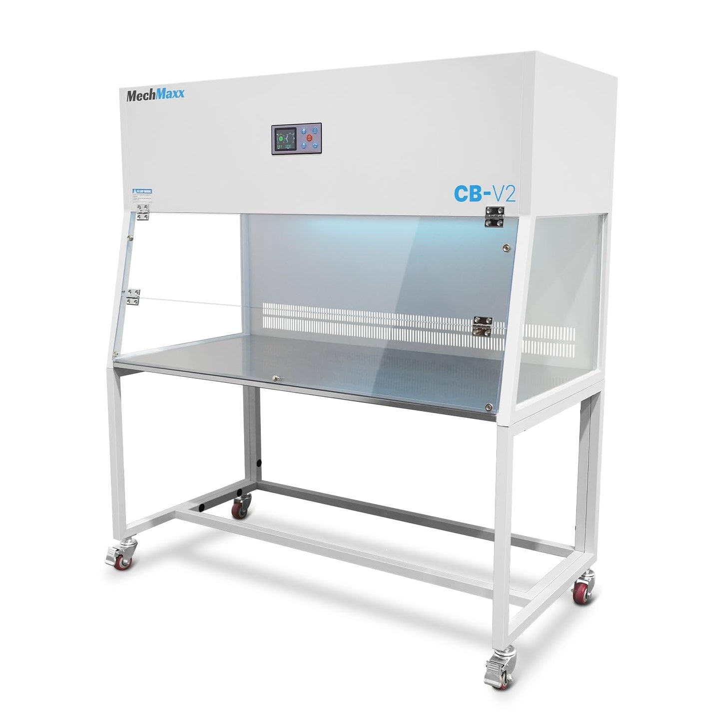 MechMaxx 53.5″ Wide CB-V2 Vertical Laminar Flow Clean Bench with HEPA Filtration & UV Sterilization | ISO Class 5, CB-V2