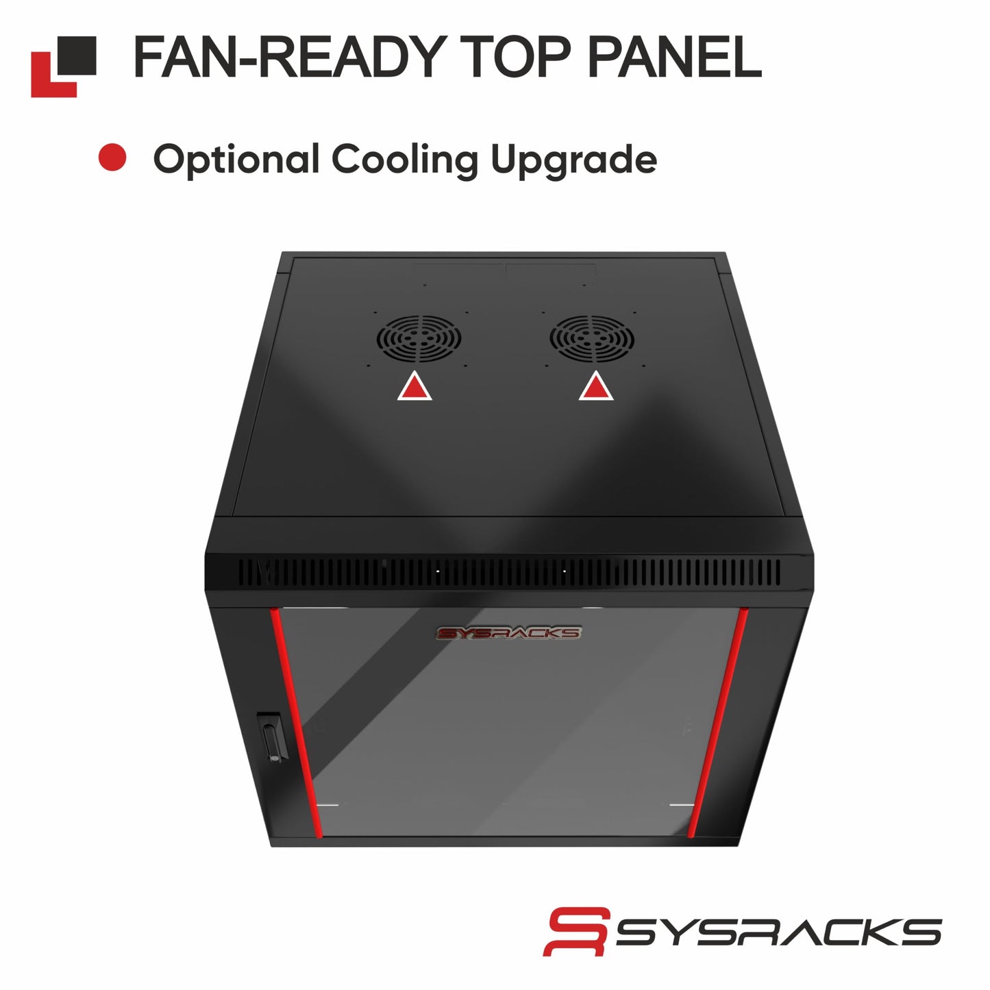 9U Wall Mount Home Lab Server Rack – 19" Locking Network Cabinet, 24" Deep Empty Rack Enclosure for Routers, NAS, Switches and Home Network Equipment