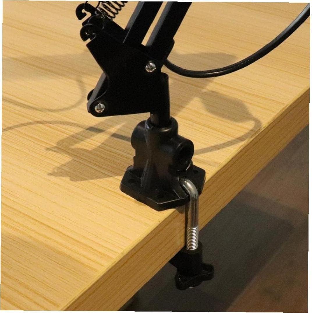 Jowxsx 1 Set Bracket Clamp Accessories Holder Fit for Mic Clamps Fixed Metal Desk Lamp Clip Fittings Screw Camera Flash