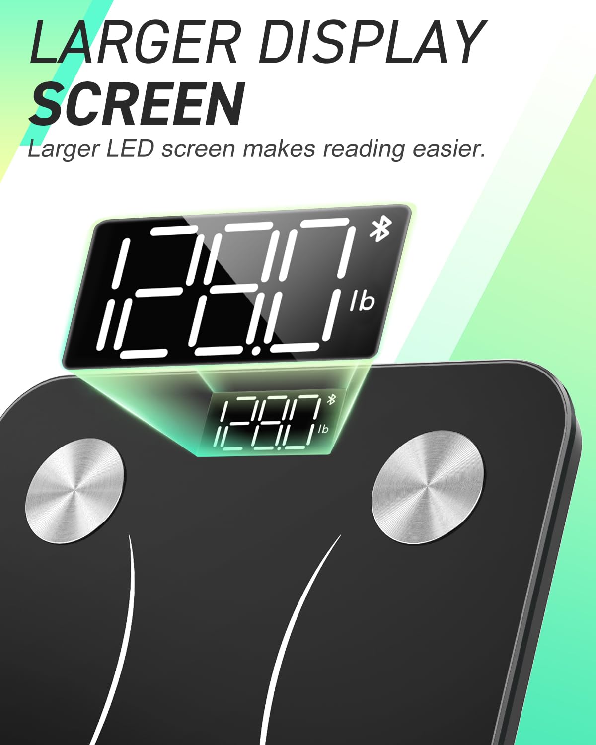 INSMART Body Fat Scale, Smart Scale for Body Weight 0.1lb High Accuracy, Digital Bathroom Weight Scale for BMI, Body Fat, Muscle 17 Body Composition Analyzer Sync with App, LED Display, 400lb, Black