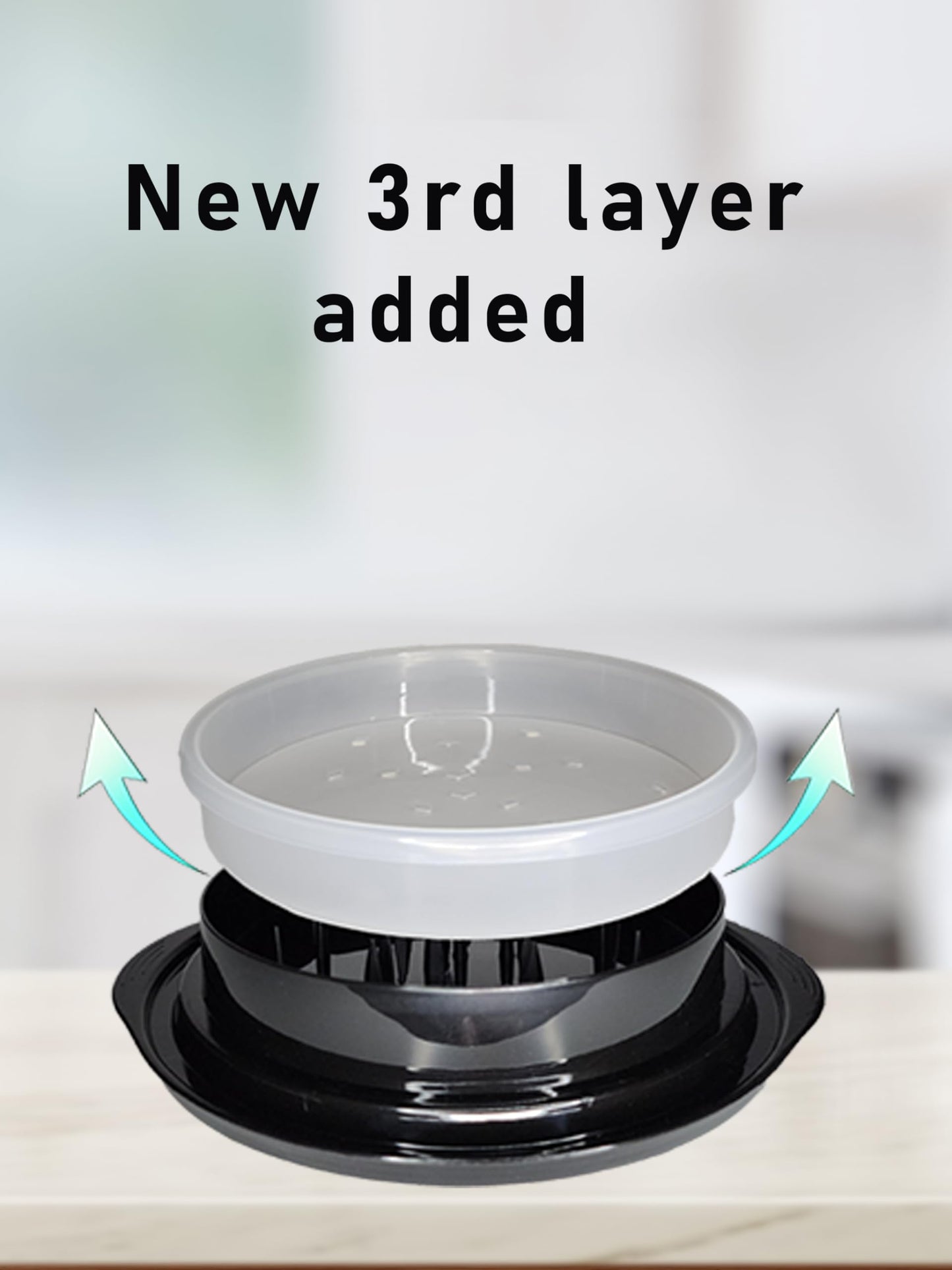 IntraValue Chicken Breast Shredder Tool Twist, Manual Meat Shredder for Pork, Beef, and Salads, Ergonomic Handles with Built in Non-Slip Solution, Removable Middle Tray Improves Usability