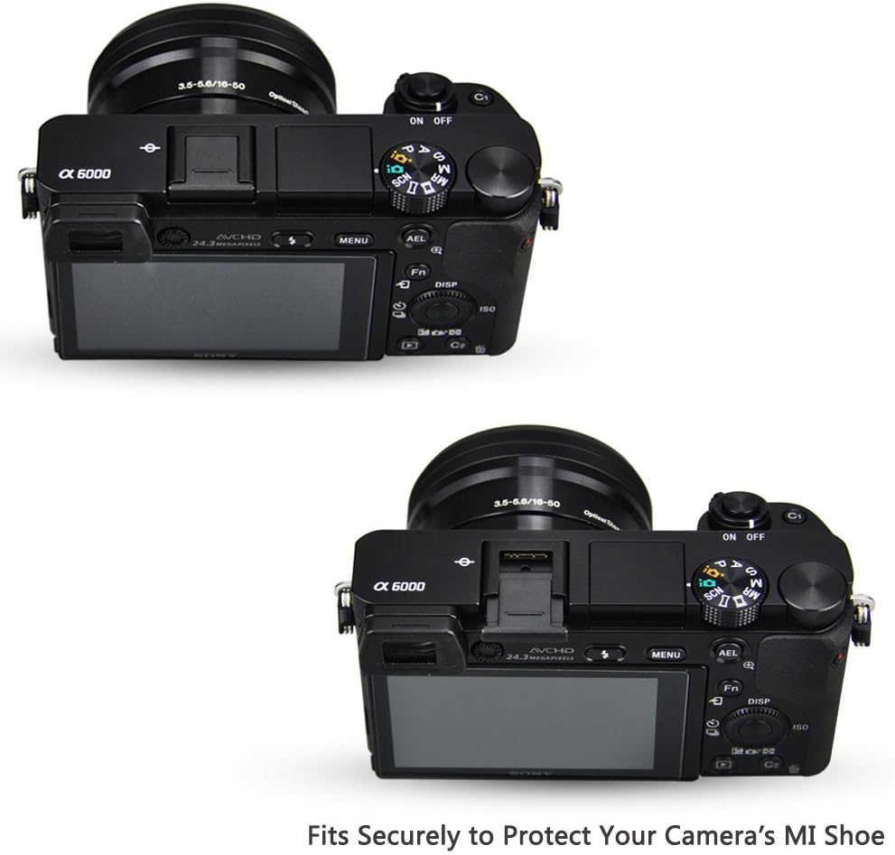 2-Pack FDA-EP20 FA-SHC1M A6700 JJC Eyecup Eyepiece Eye Cup & Hot Shoe Cover Cap for Sony Camera