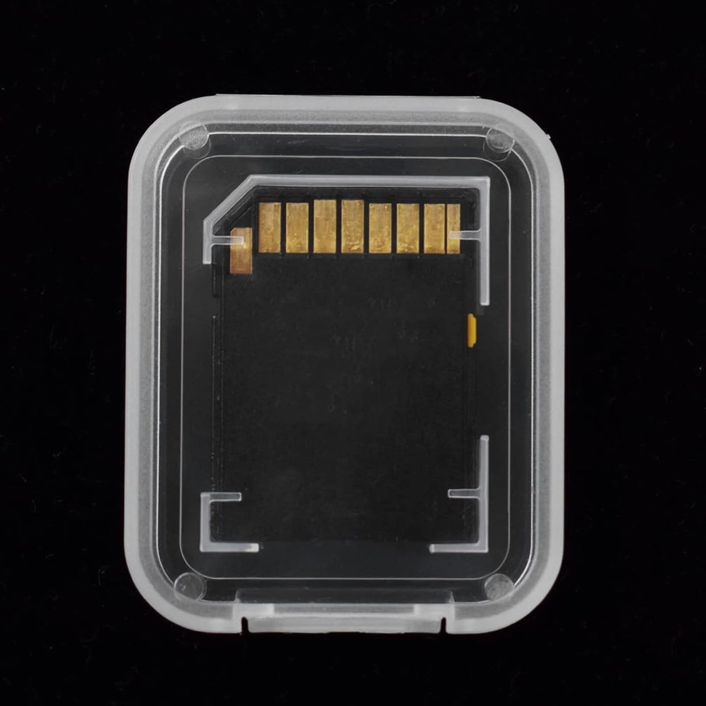 UTENEW (Pack 10) Transparent Standard SD SDHC Memory Card Case Holder Box Storage Boxes