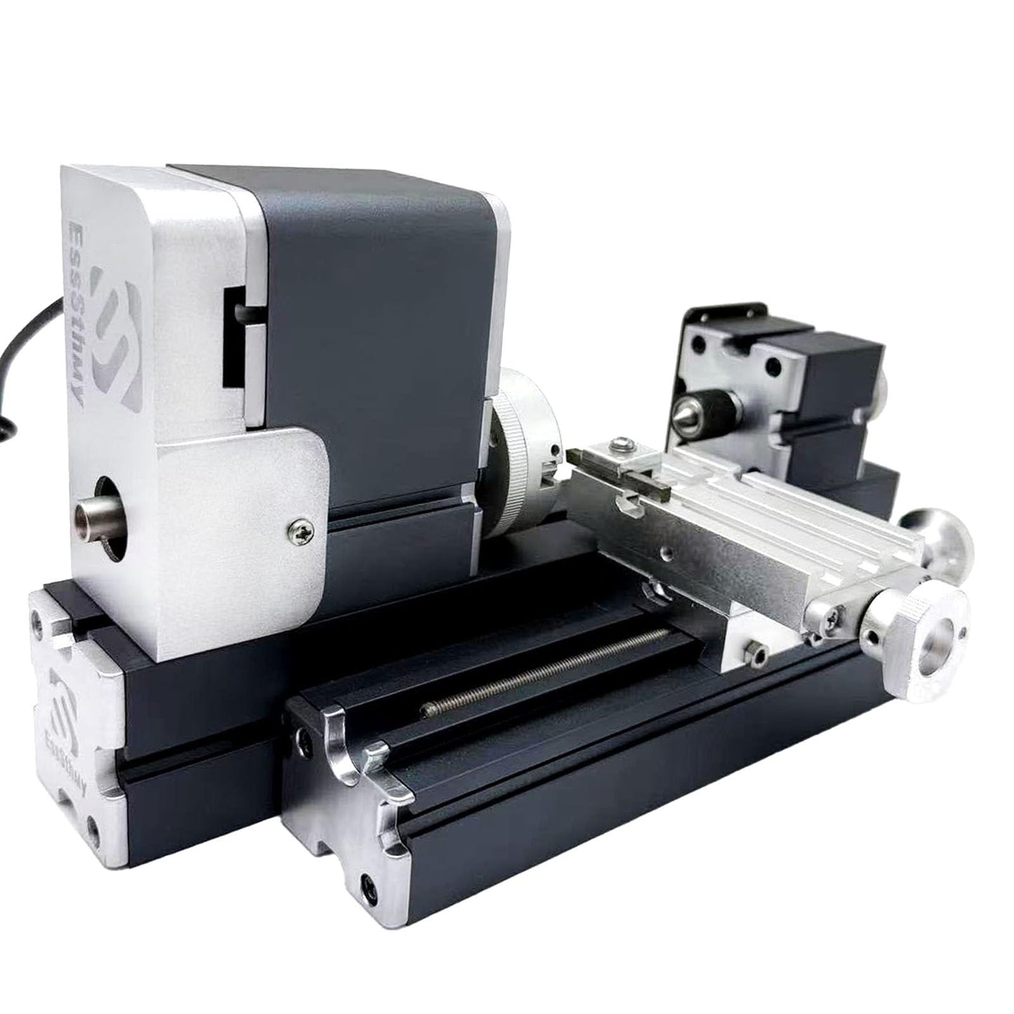 EssSthmy Mini Metal Lathe Machine, 36W 20000 RPM, Benchtop Lathe for Woodworking DIY,Crafting Wood & Soft Metal