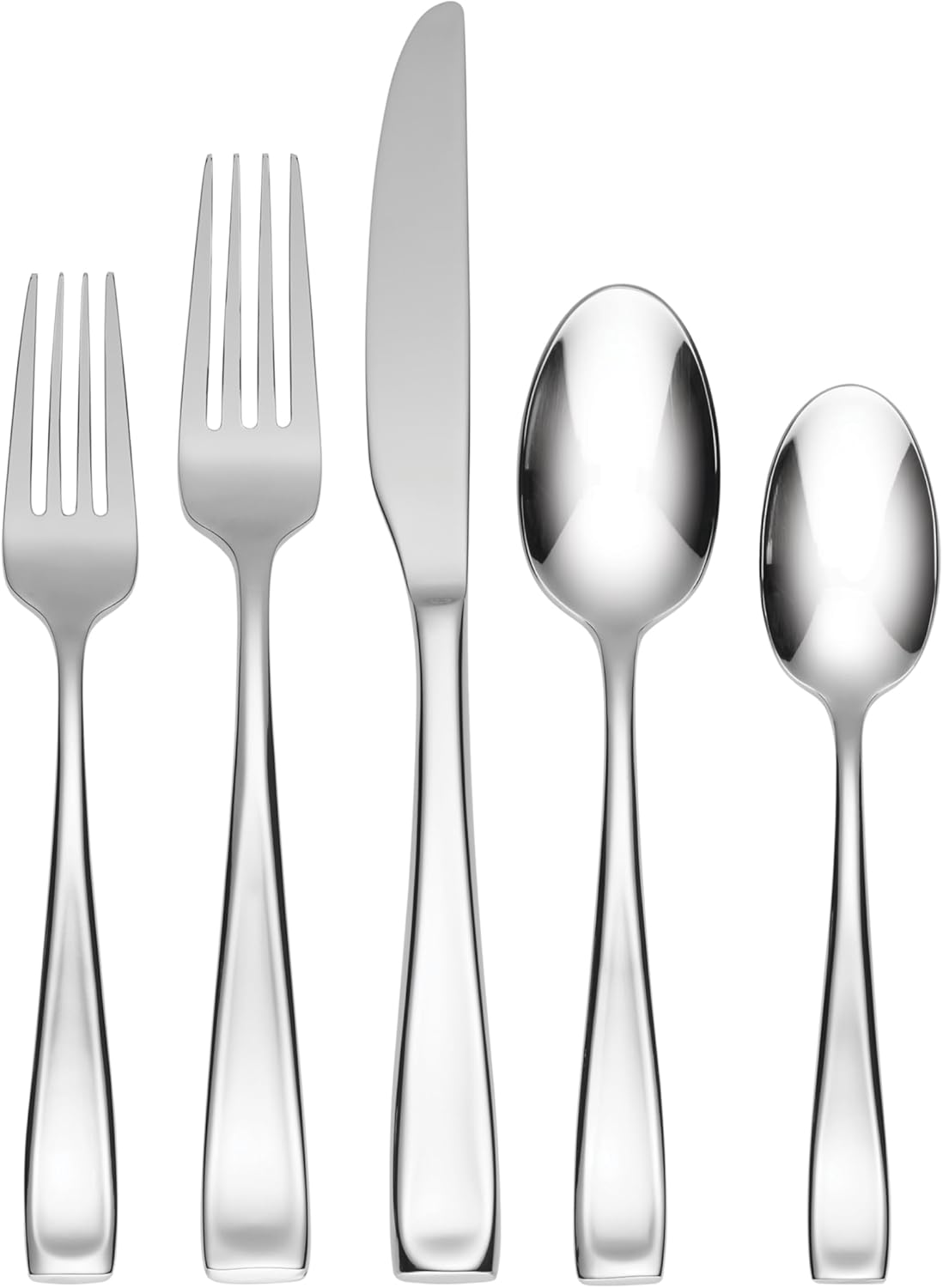 Oneida Moda Mirror 20-Piece Silverware Set - 18/10 Stainless Steel, Dishwasher Safe, Service for 4