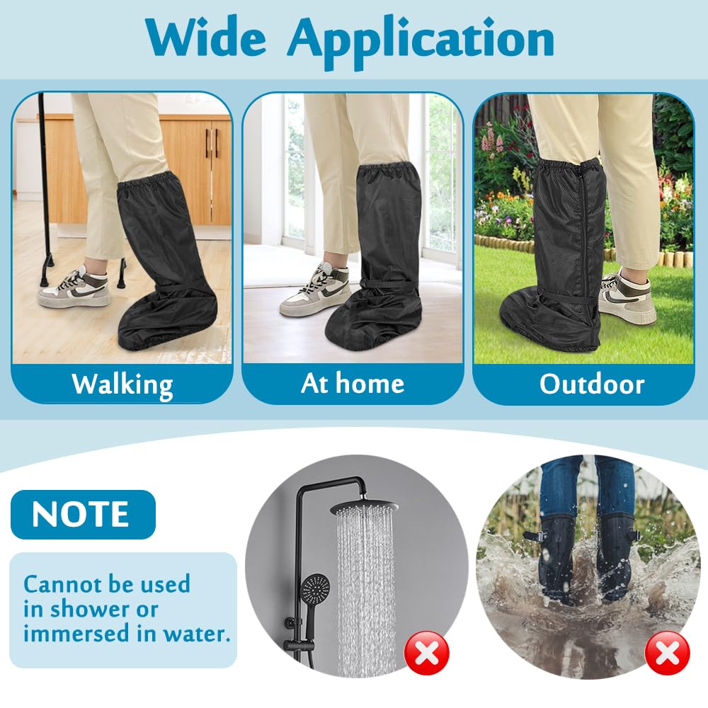Mybow Walking Boot Cover, Orthopedic Boot for Broken Foot Injuries Cast Cover, Tall Medical Walking Boot Cover, Outdoor Cast Protector, Surgical Recovery Air Walker Boot Accessories (No Sole)