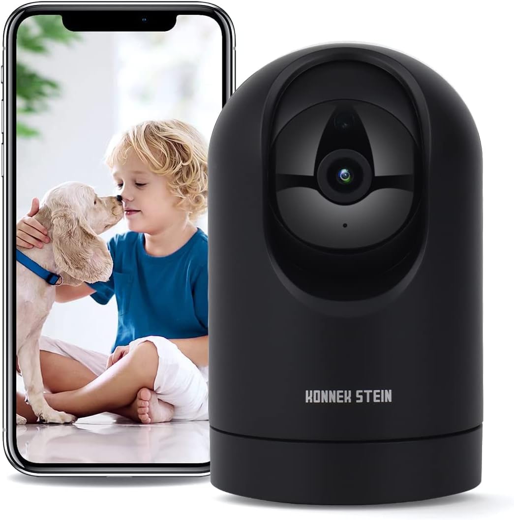 Konnek Stein 1080P (2.4G 360-Degree Security Camera Only), Baby Monitor for Home Security, Smart Home Pet Camera