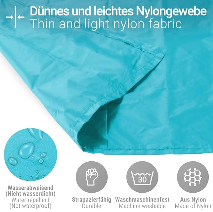 Pocket Picnic Blanket for 1 Persons, 43.3x27.56″ Sand Free Beach Blanket, SandProof Waterproof Foldable Beach Mat, Lightweight Picnic Mat for Outdoor Hiking Camping Travel(Blue)