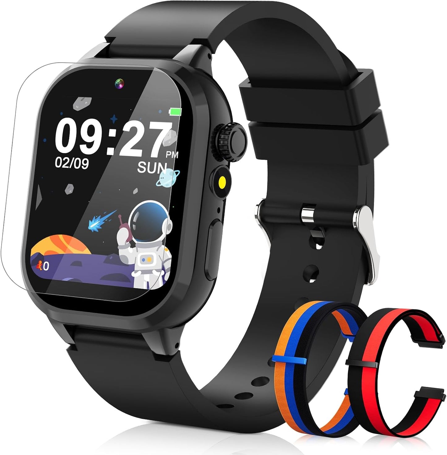 Dolwenqi 40 2 3-12 Smart Watch for Kids, Smart Watch Boys Toys with Games Camera Video Recorder Music Alarm Learn Card