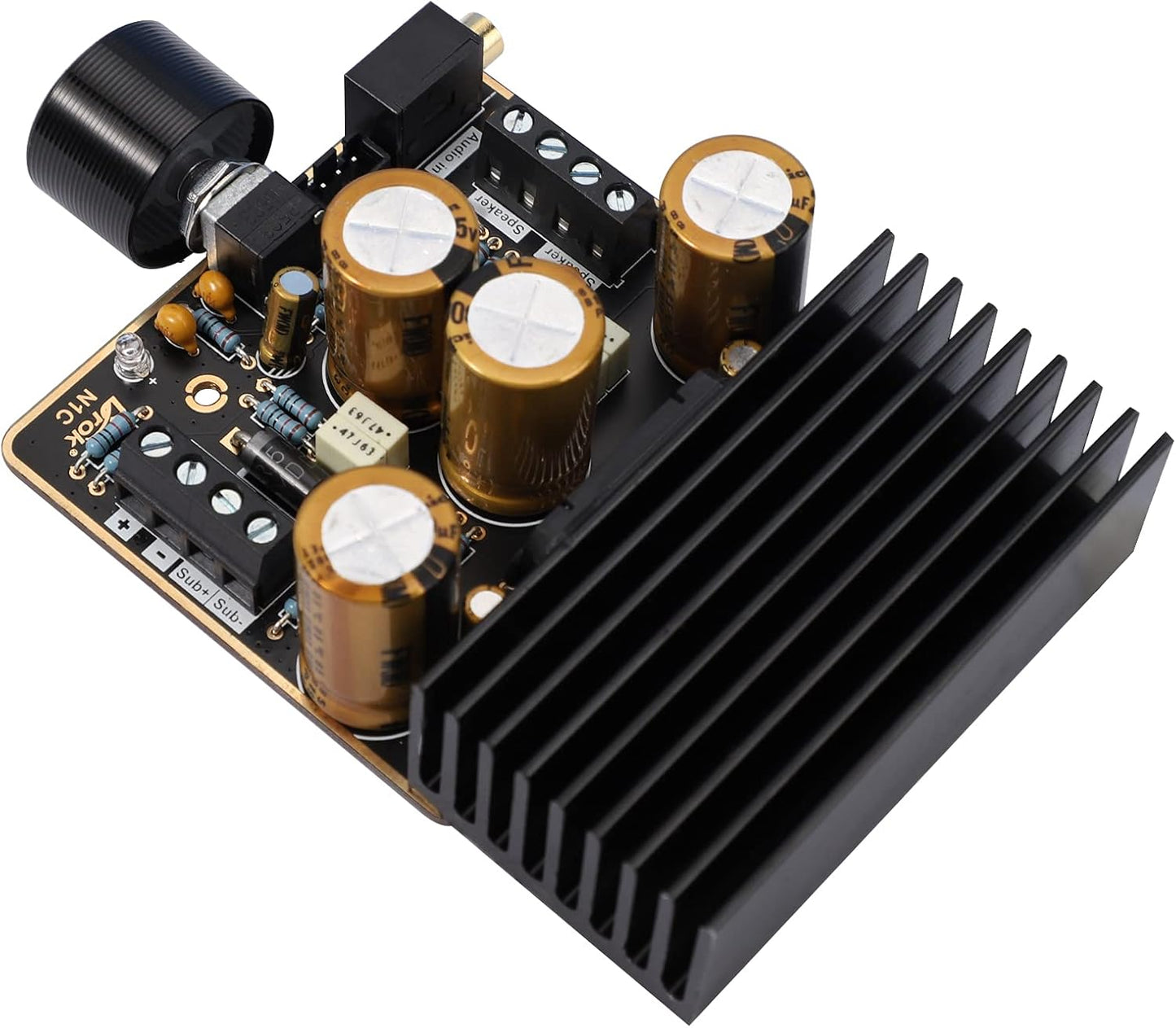 2.1 80W+80W and120W 9-18V 4 DROK Class AB Amplifier, Channel Stereo Pure Bass Audio Amplifier Board