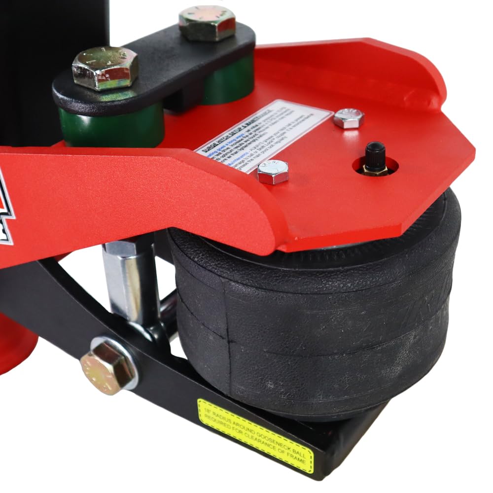 Shocker 30K Gooseneck Surge Air Hitch & Demco Coupler for 2-5/16" Ball, Square 4" & 3-15/16" Stem