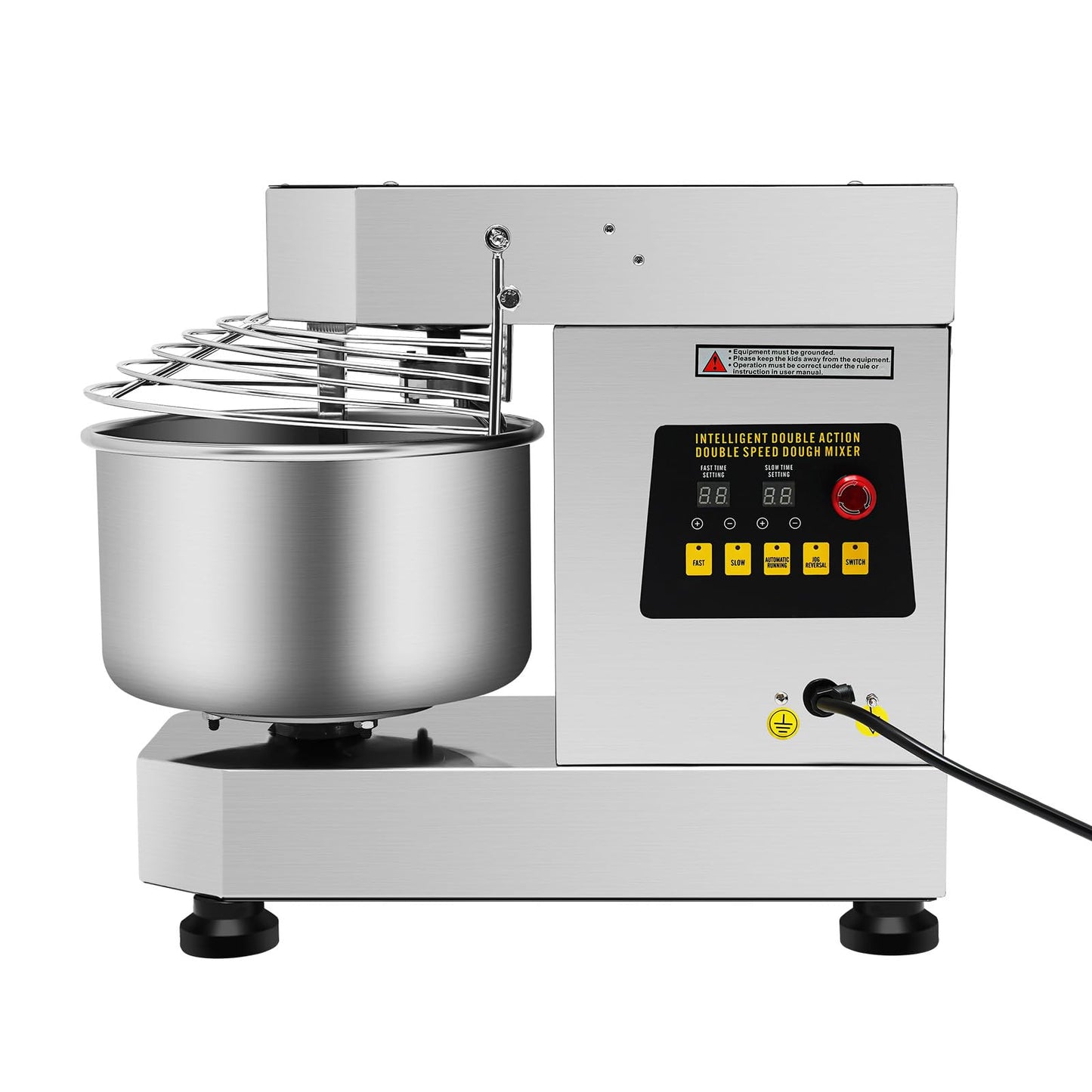 Dough Kneading Machine, 750w 110v Commercial Food Mixer Stirring Jams Dough Blender Dual Rotating Dough Kneading Machine with Large Bucke for Kneading Dough Mixing Salads Stirring Jams