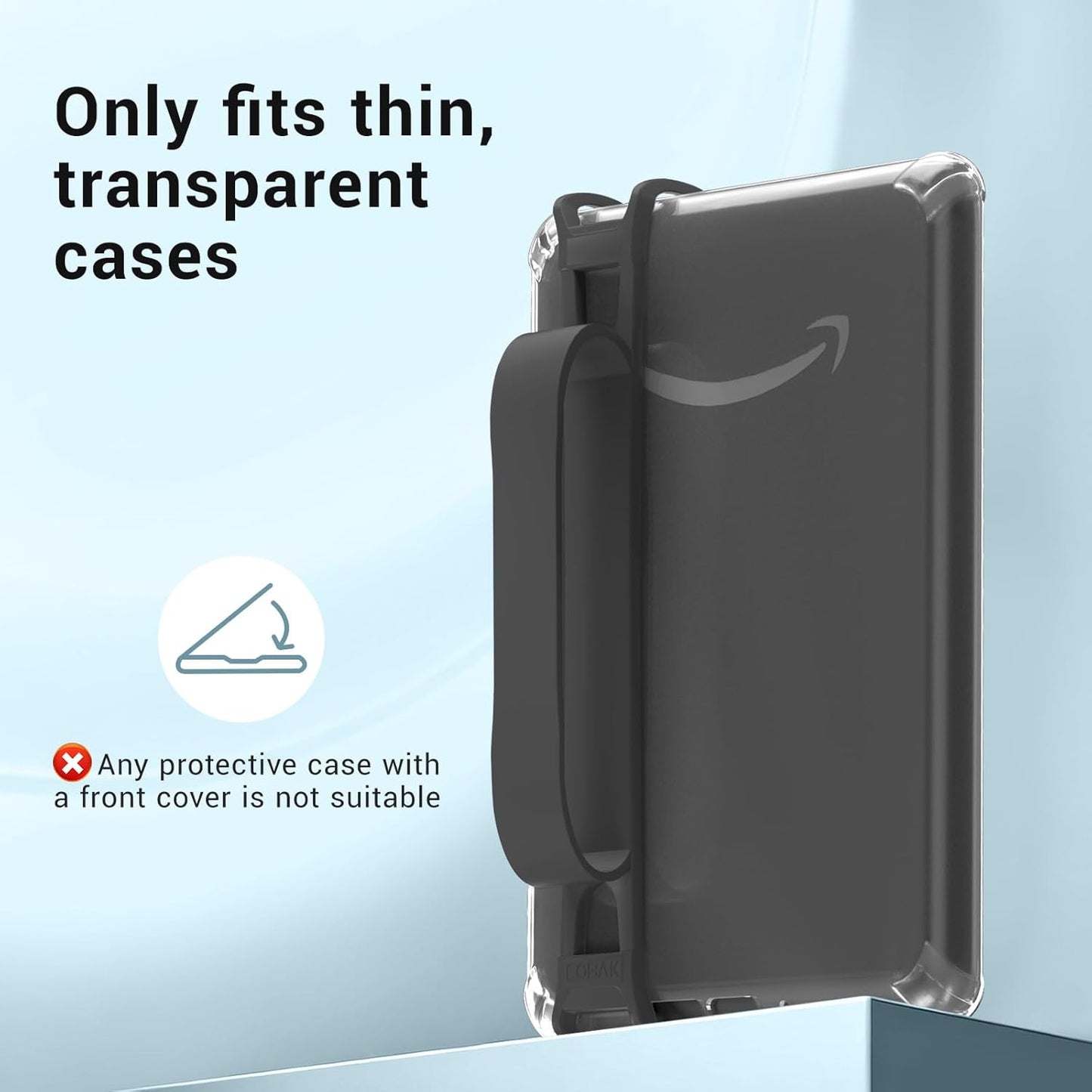 CoBak 6-7" Hand Strap for Kindle/Voyaga/Lenovo/Sony E-Book/Kindle Fire/Kobo/Tablets, Convenient for Bedtime Reading