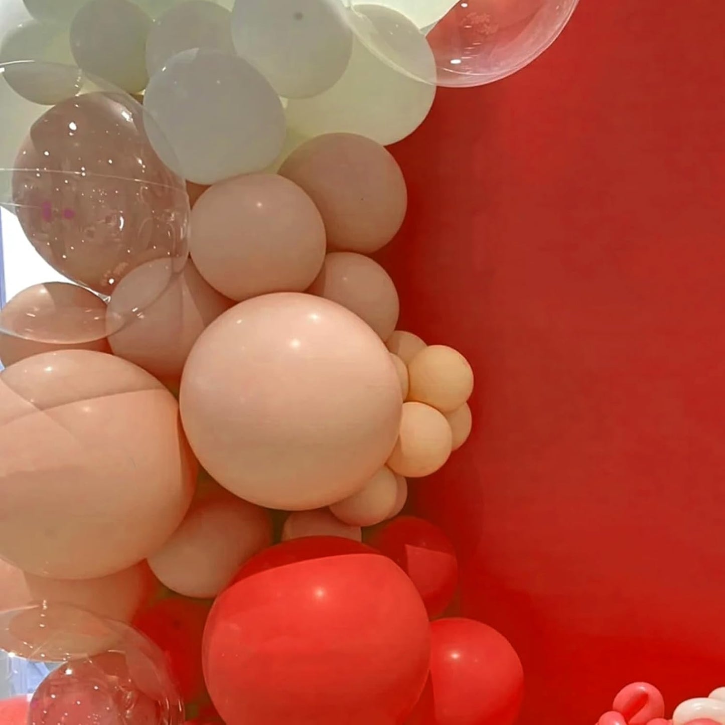 Voircoloria Peach Balloons - 66 Pack 12-Inch Pastel Orange Latex Balloons for Celebrations & Events