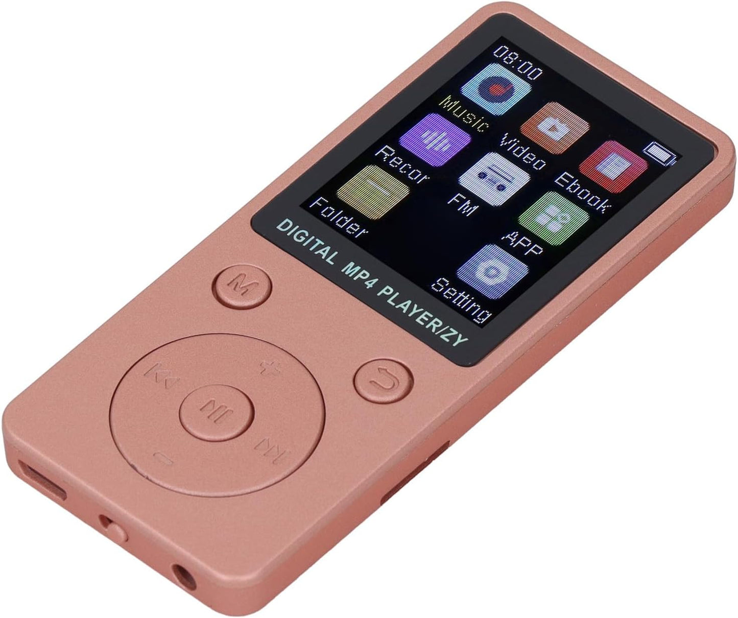 Fabater MP3 5.0 64GB 1.8 Inch MP3 Player, Bluetooth Builtin Screen Bluetooth Player, Portable Music with Speaker, Photo