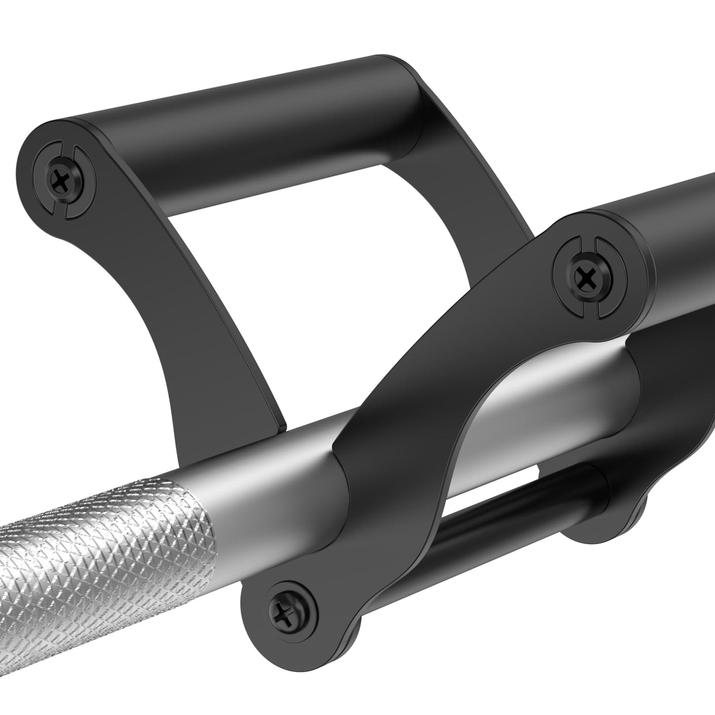 Lewufe V Bar Row Landmine Handle Attachment for Barbell Bars, Solid Double D Handle, T-Bar Row Handle Attachments with Non-Slip Rubber Grip, Fits Olympic Bar Strength Training Bar