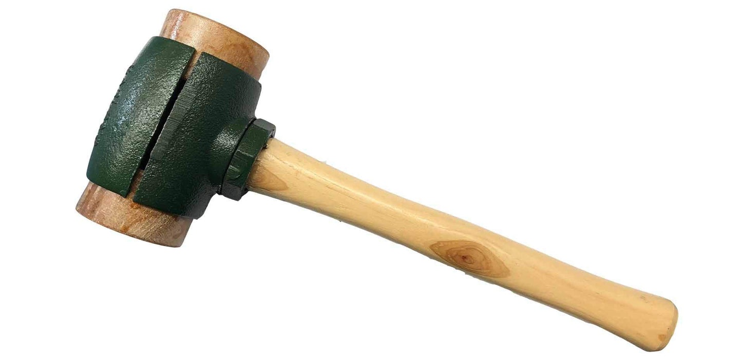 Rawhide Mallet Split Head Hammer #5 GARLAND 31005 with 2-3/4" Rawhide Faces