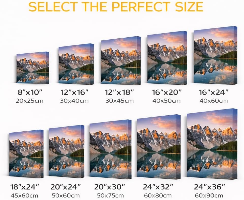 Skiennix Personalized Canvas Prints - Transform Your Photos into Stunning Wall Art | Framed 16" L × 20" W