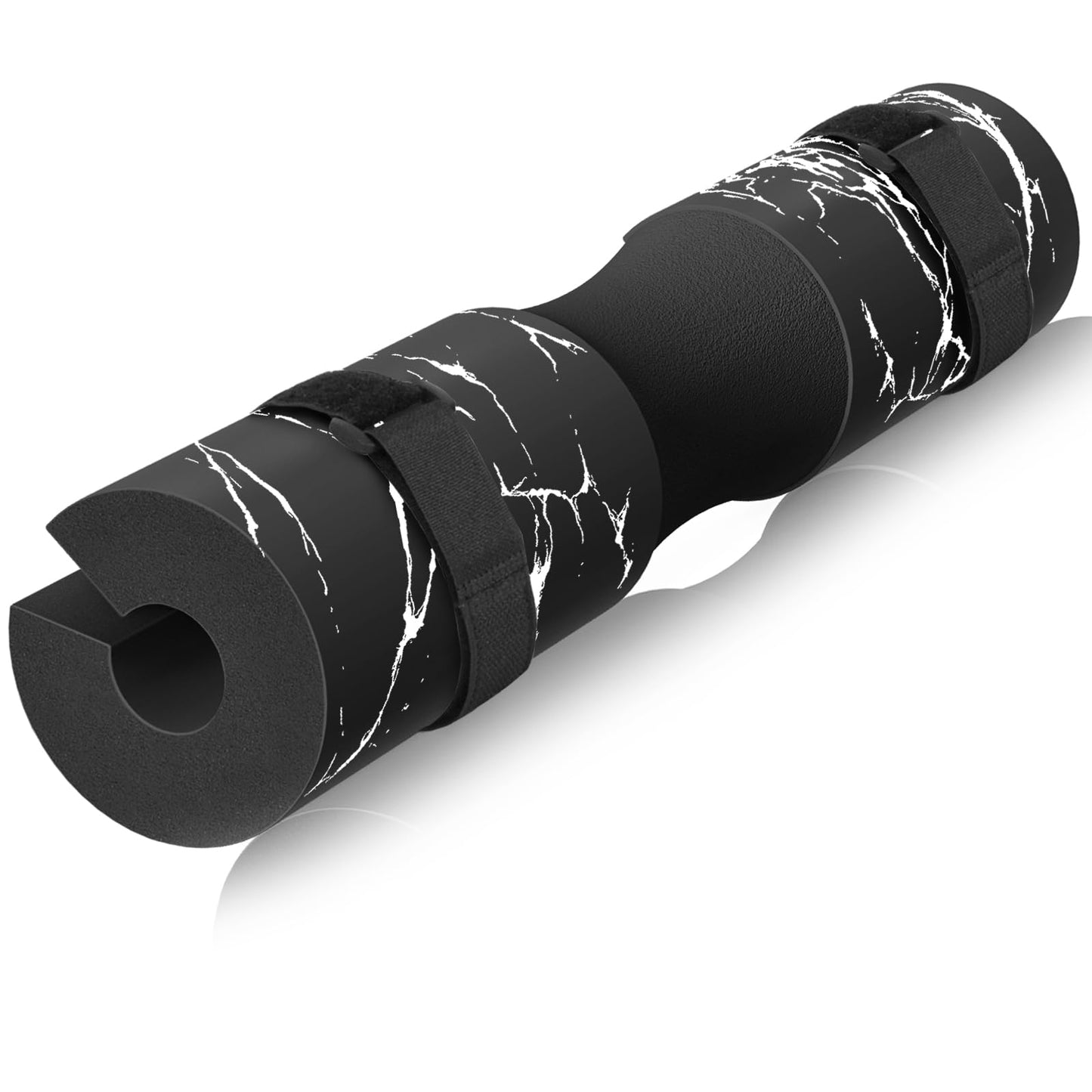 POWER GUIDANCE Barbell Squat Pad - Neck & Shoulder Protective Pad - Great for Squats, Lunges, Hip Thrusts, Weight Lifting & More - Fit Standard and Olympic Bars Perfectly,Black Marble