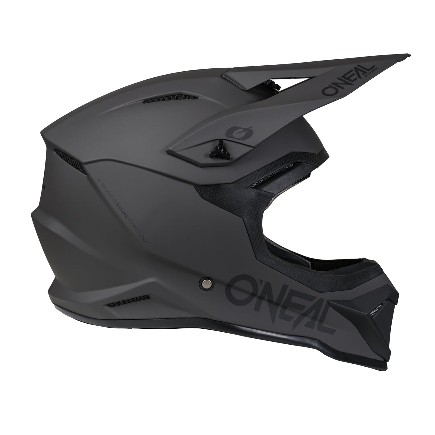 O'NEAL 4 SRS MX Helmet Adult Solid Gray/Black Large