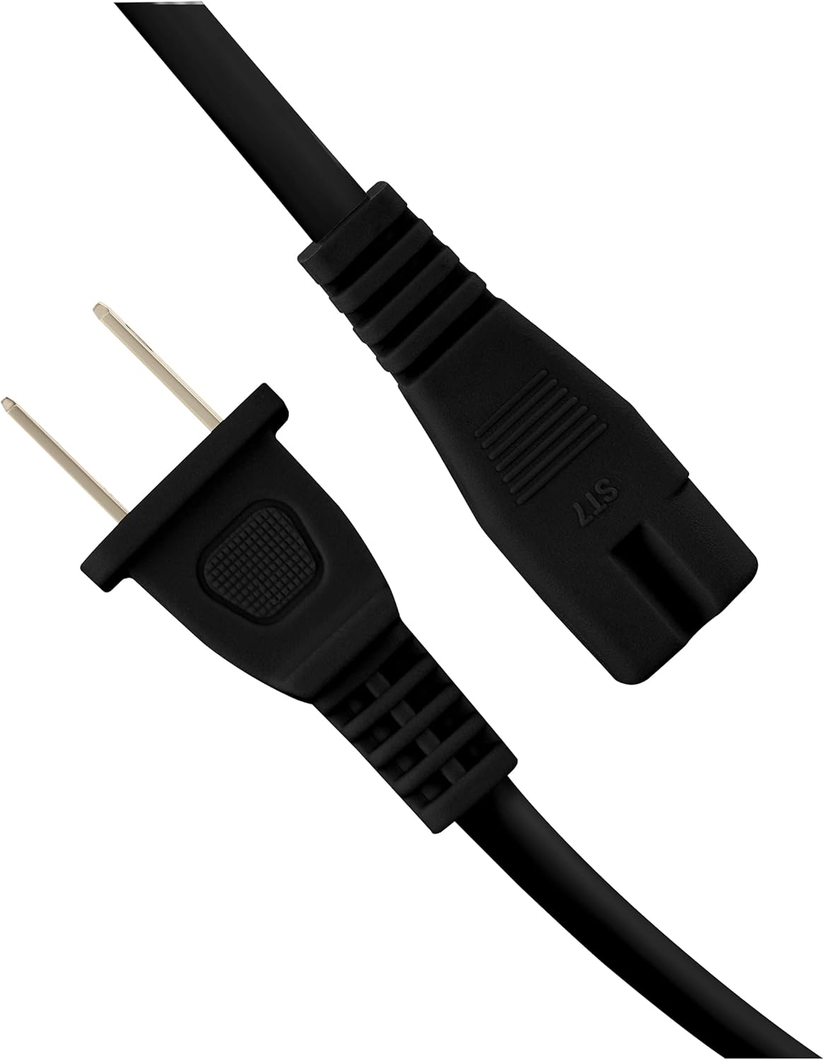 Vebner 17-Foot 2-Prong 17-Foot) Extra Long Polarized Power Cord Compatible with Select Vizio, Insignia, JVC TV LED