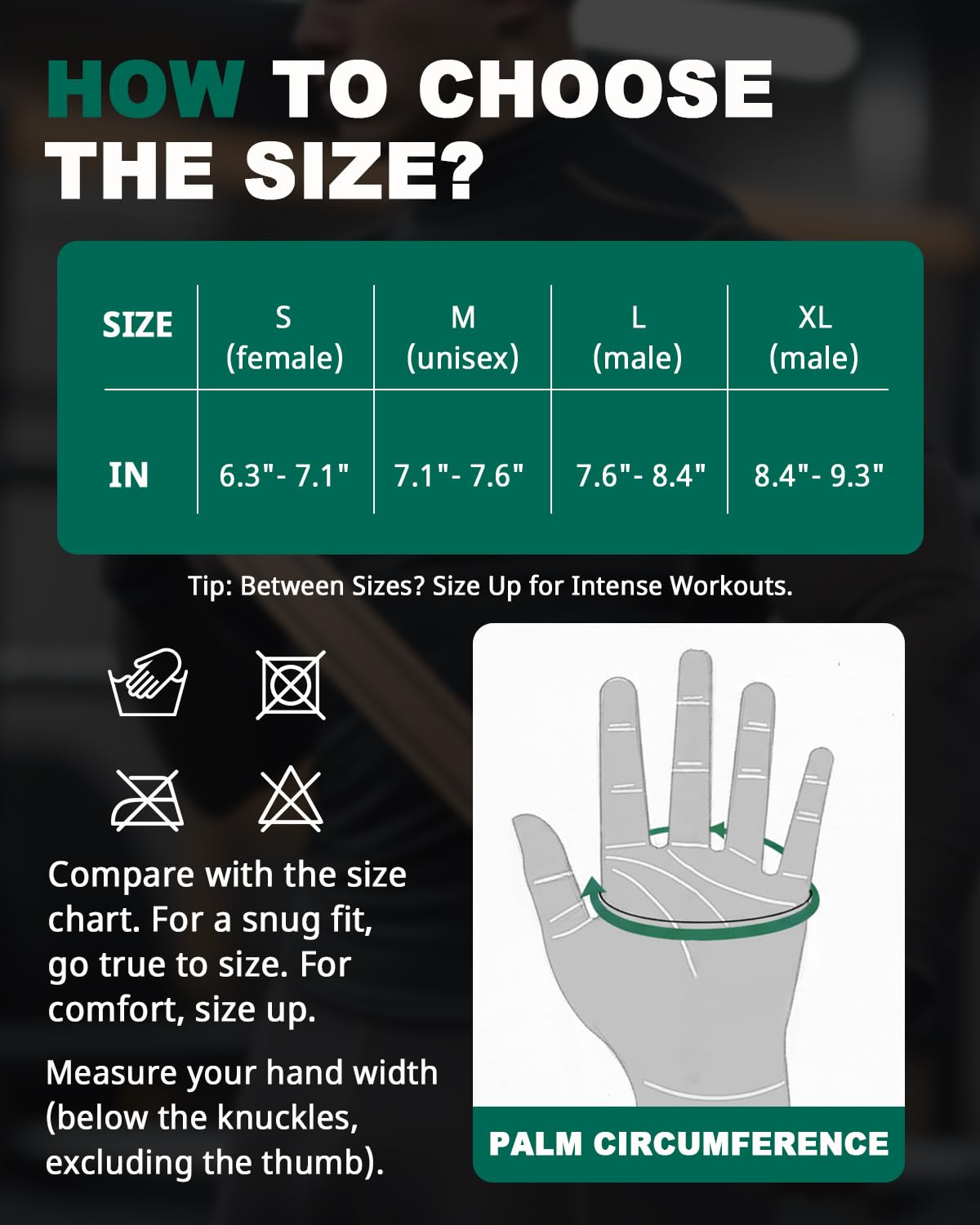 Trideer Workout Gloves for Men, Weight Lifting Gloves with Wrist Wrap Support, Full Palm Protection & Extra Grips for Weightlifting, Exercise, Cross Training, Fitness, Pull-up