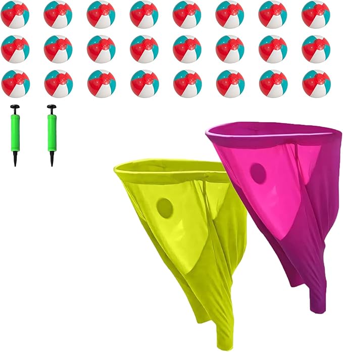 Granny Pants Yard Game, Granny Pants Outdoor Game, YardGames for Adults, with Bouncy Balls and Pump, Field Day Games for Adults, for Birthdays, BBQs, Beach and Backyard Games