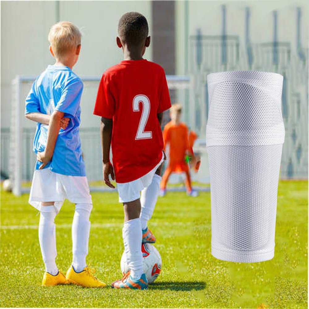 Soccer Shin Guards Sleeves for Kids Youth - Sleeves for 3-15 Years Old Boys and Girls for Football Games, Sleeves with Optimized Insert Pocket for Soccer, Football(S, 2 Pair)