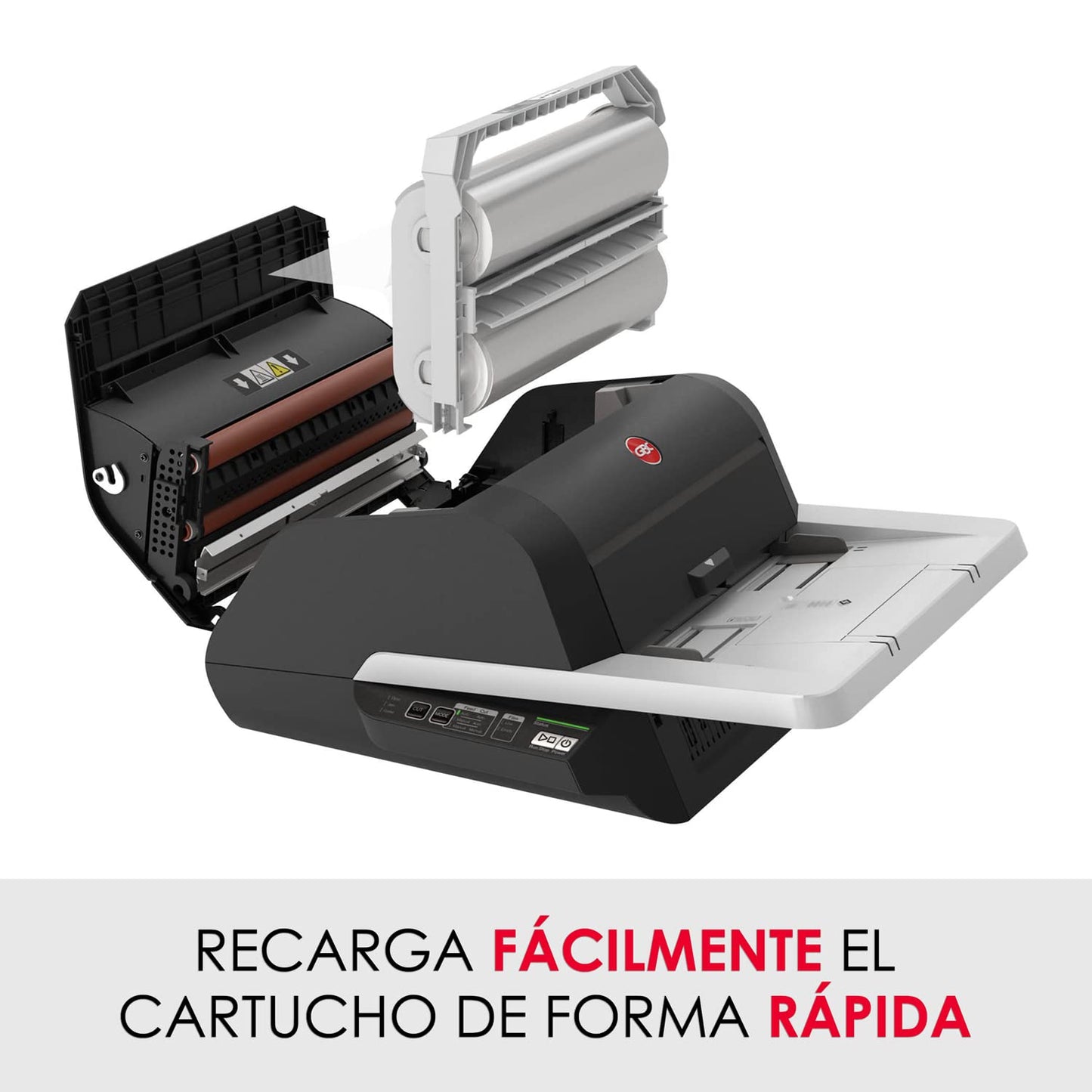 GBC Foton 30 Automated Pouch-Free Laminator, 9.6" x 22.7" x 18.8", Starter Film-Cartridge Included (FOTON30120NA)