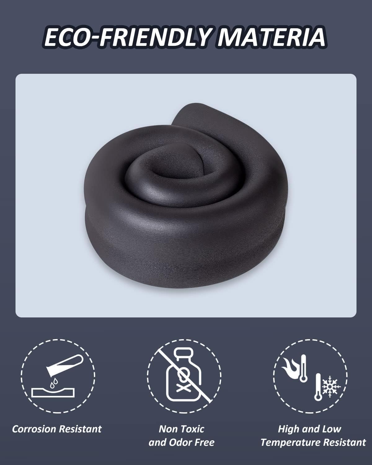 Pipe Insulation Foam Tube - Foam Tubing for AC Unit, Guitar Stands, Exercise Machine Handle and Roof Rack-19*9MM(3/4" ID X 3/8" TK-6Ft)