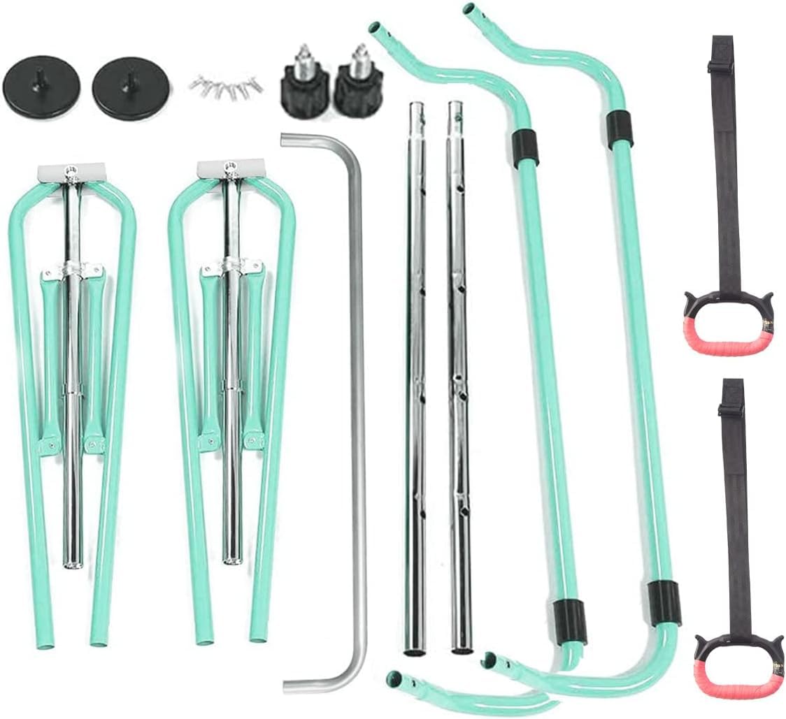 FBSPORT Gymnastics Bar for Kids，Adjustable Height Gymnastic Horizontal Bars,Junior Training Bar Children Folding Training Monkey Bars for Home Using