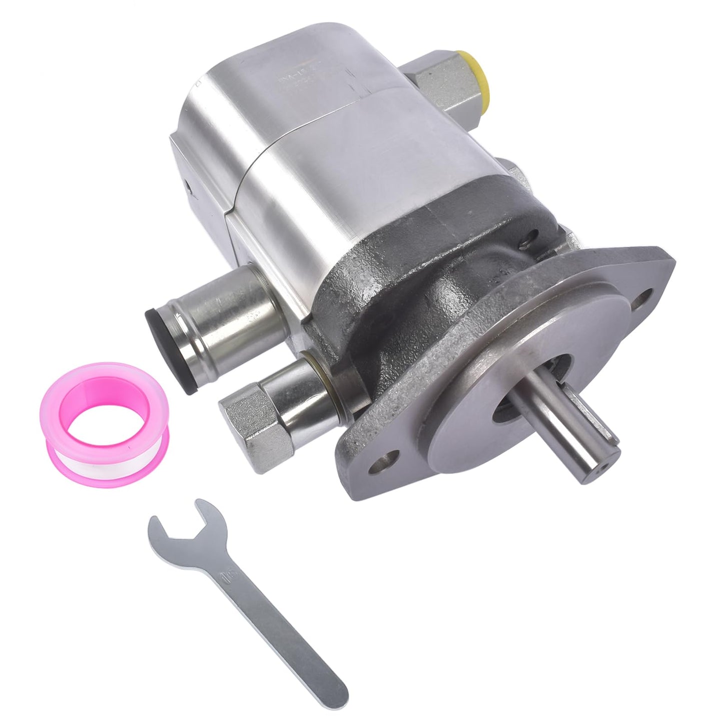 Hydraulic Wood Log Splitter Pump - 22 GPM | 2 Stage | 3000 PSI | Aluminum HI/LO Gear Pump with 3600 RPM, NPT3/4 Outlet Port, NPT1 Inlet Port, 5/8" Diameter Shaft