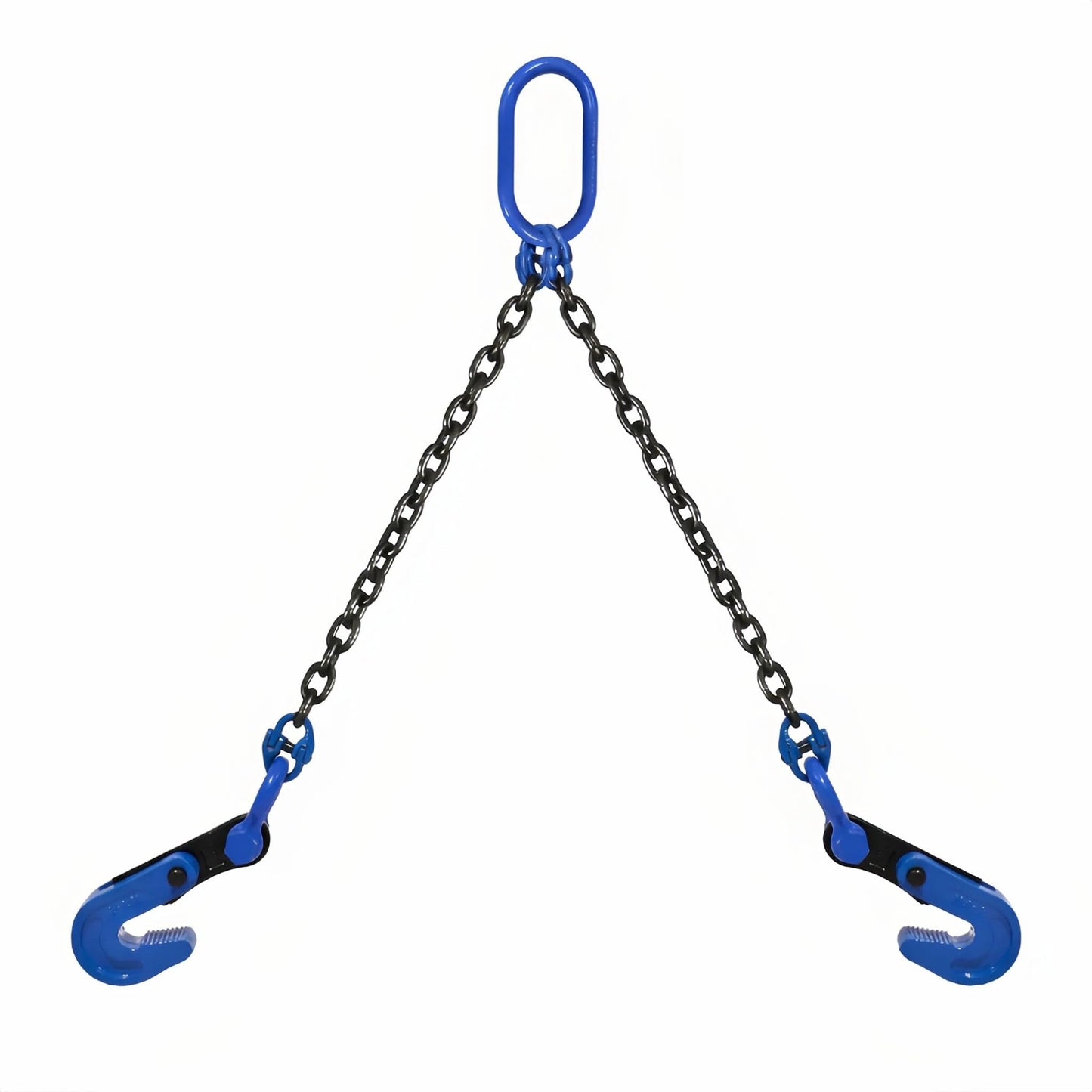 Horizontal Steel Plate lifting clamp kit-0.8t capacity with High Strength Manganese Steel 1.5m Chain|ASME B30.20 Certified plate clamp & Rigging Set