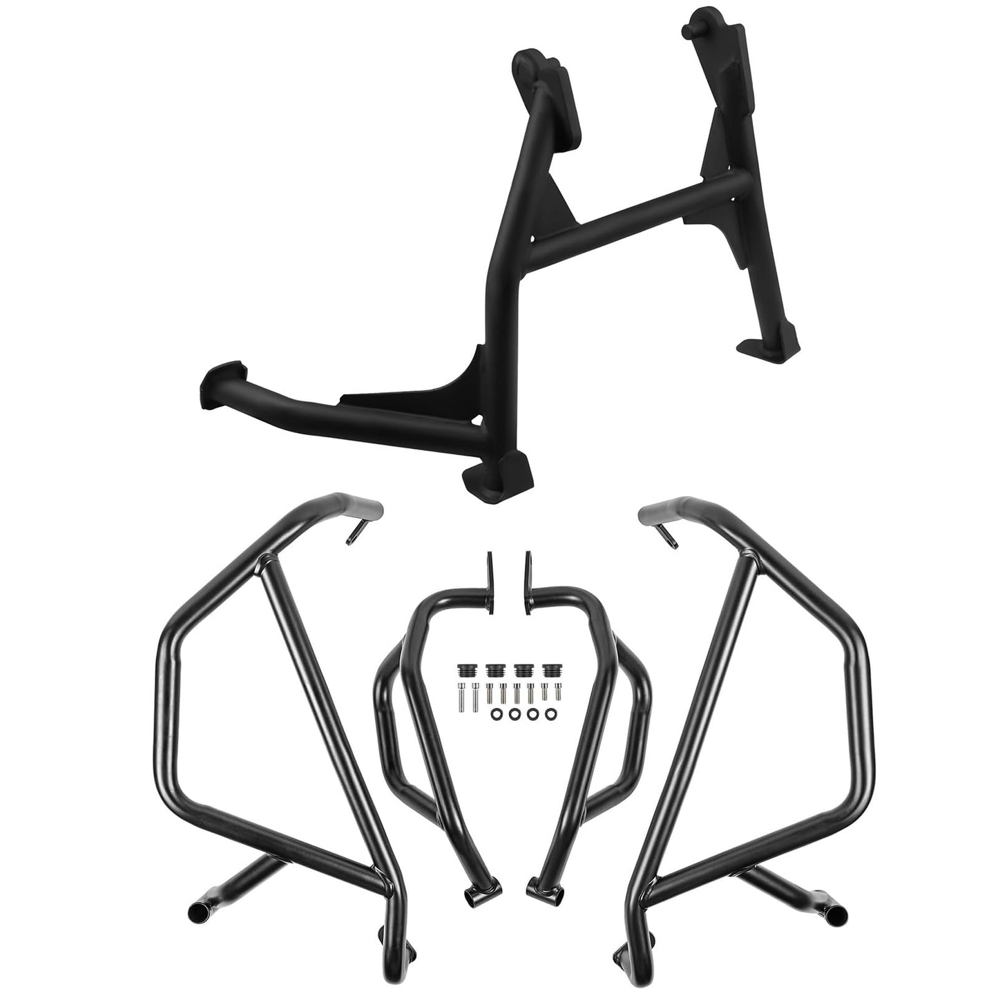 XIDAODIT Motorcycle Center Stand Kickstand and Highway Crash Bars Engine Guard Set for CFMOTO 450MT 450 MT MT450 IBEX 450 2024-2025