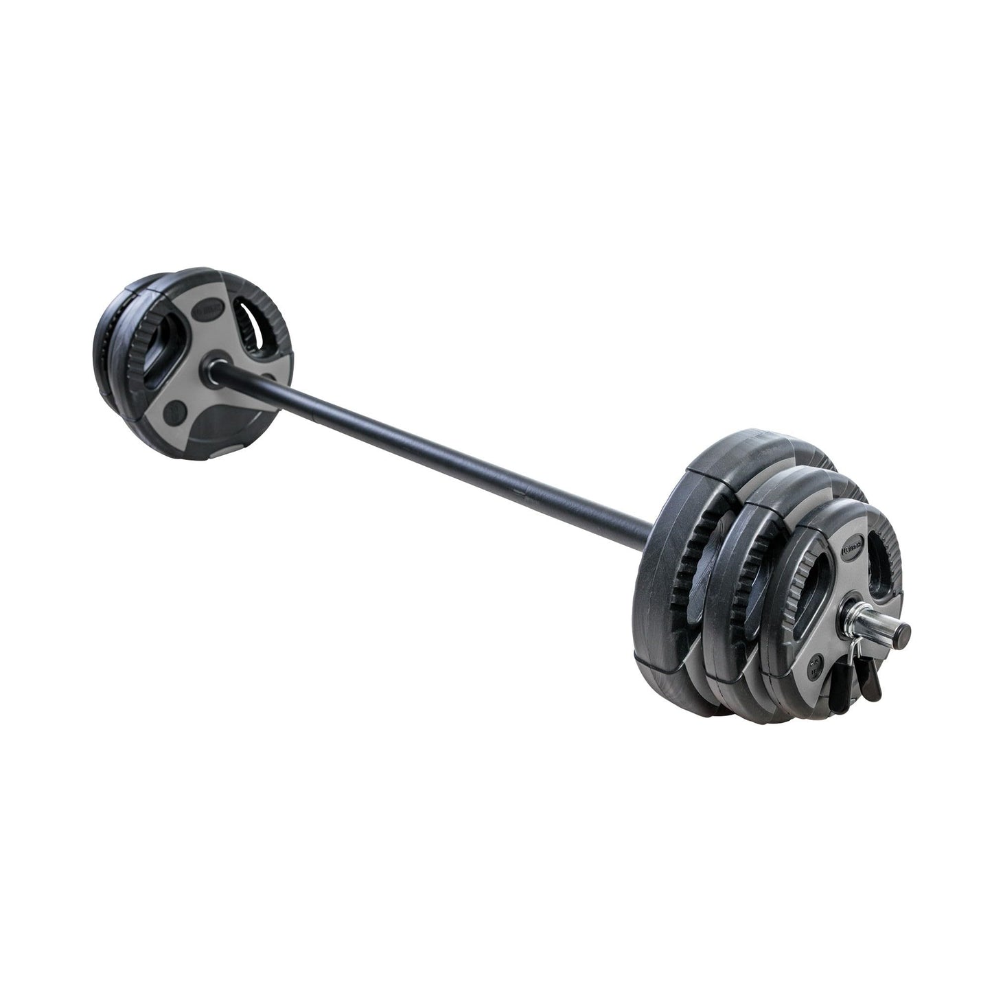 US Weight 43 LB Barbell Weight Set for Home Gym with 55” padded Bar, Adjustable Weights for Exercise, Lifting and to Build Muscle