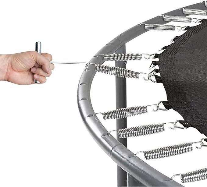 5-1/2" Trampoline Springs, Heavy Duty Stainless Steel High Tensile Replacement Trampoline Springs Set with a Spring Tool for Easy Assembly 16Pcs