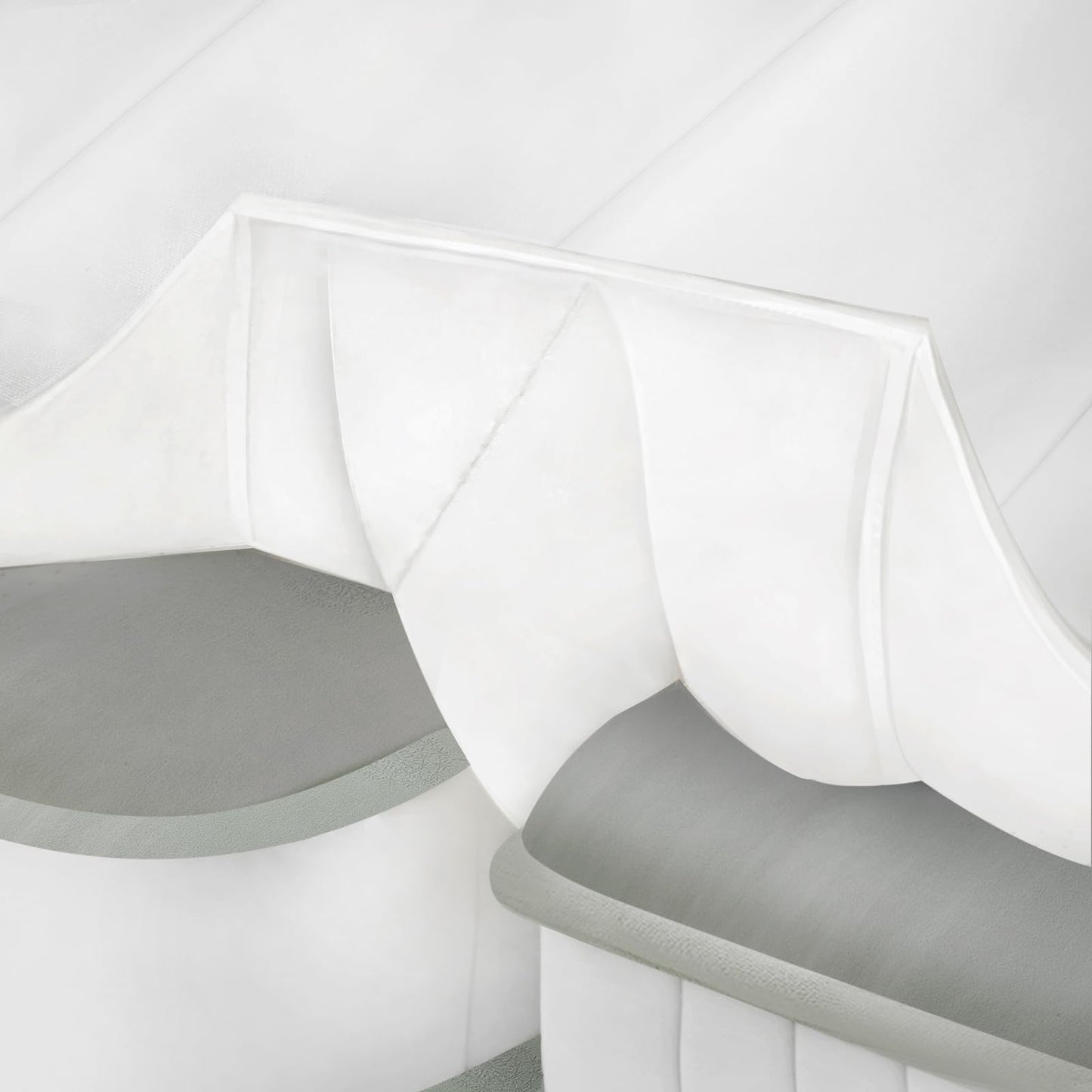 Nqdrax 3-in-1 Bed Bridge Twin to King with Fitted Sheet|Split King Gap Filler for Adjustable Bed| 78"x 75"|White (Patent Licensing)