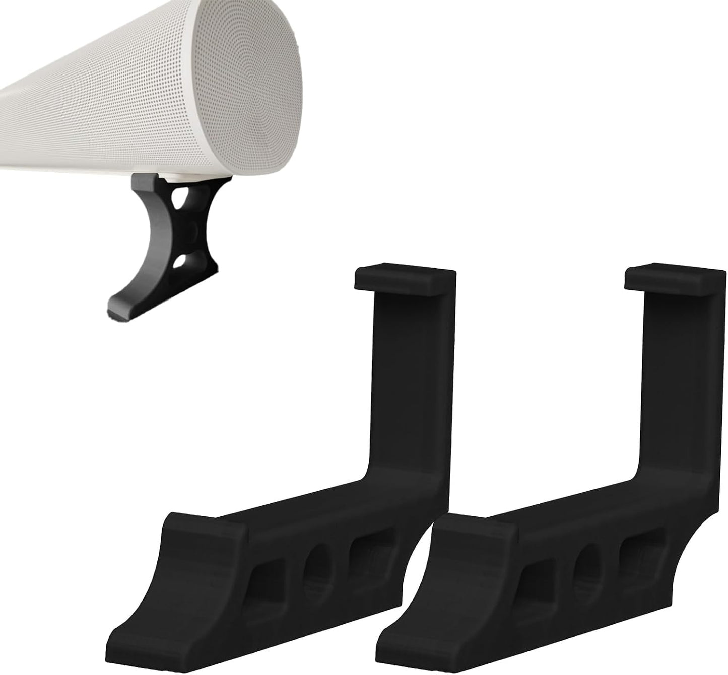 Generic 3-Height (25mm-75mm), Installation(25mm Soundbar Stand Compatible with Arc, Adjustable Riser Base Sturdy Base