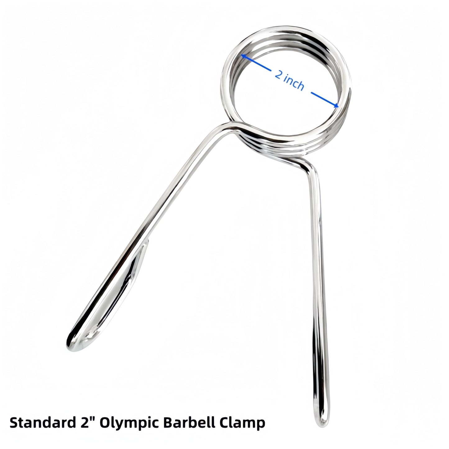 4 PCS 2 Inch Olympic Barbell Clamps, Heavy Duty Steel Barbell Spring Collar Clips, Dumbbell Weight Bar Clips Clamps for Home Gym Weightlifting Powerlifting Strength Training