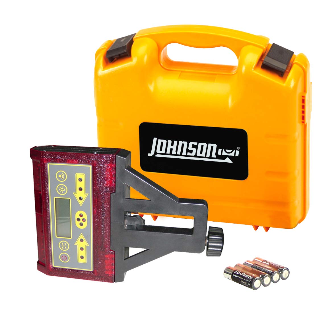 Johnson Level & Tool 40-6790 Grade Rod or Machine Mountable Detector, 240°, Red Beam, 1 Laser Detector