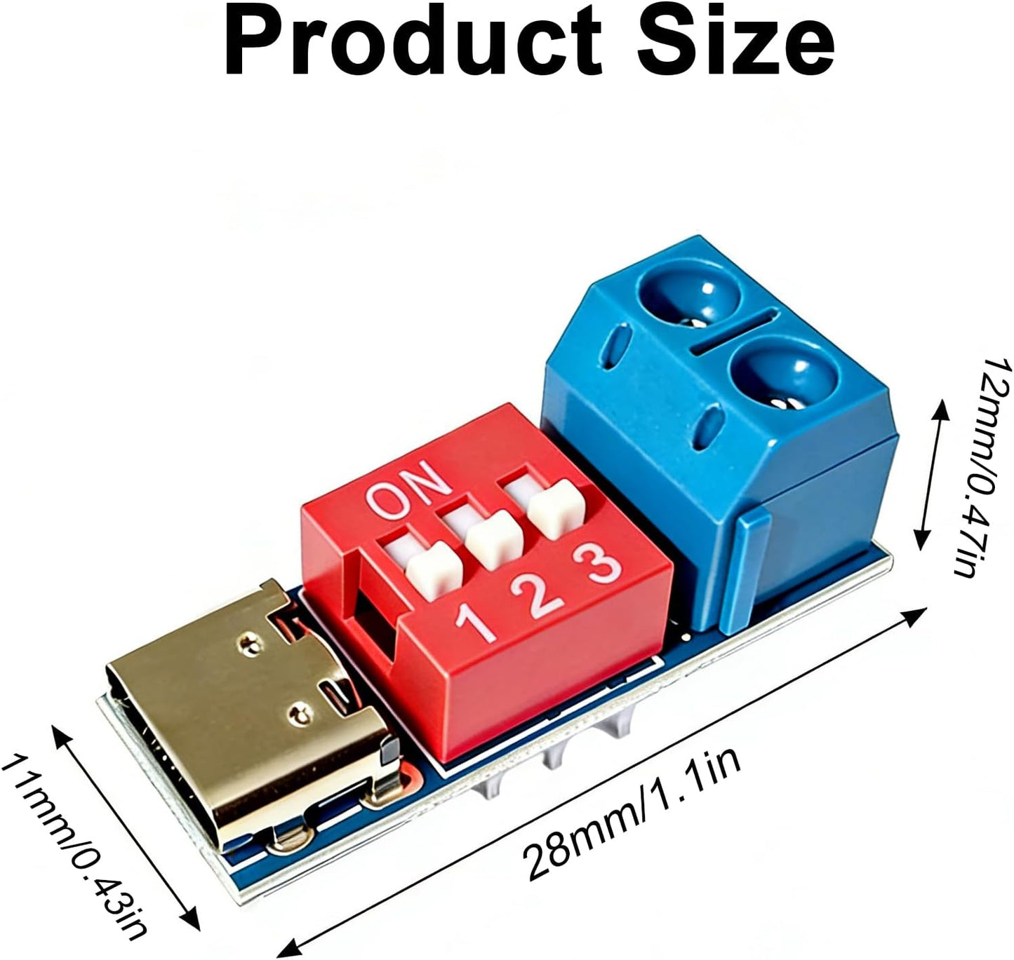 HBVOUPK 4 5-20V Pieces USB-C PD Trigger Board Module PD/QC Decoy Fast Charge Tools for USB Type-c to High Speed Power
