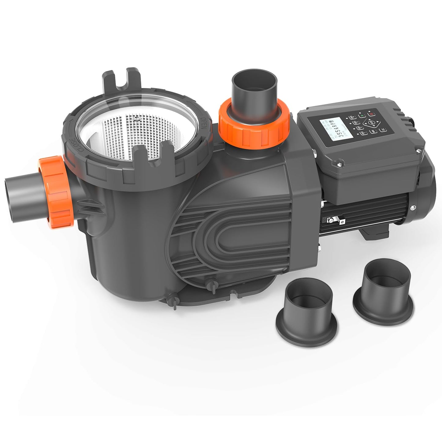 1.8 HP Variable Speed Pool Pumps,Self-Primming Above/Inground Pool Pump 9114 GPH with Timer 220-240V