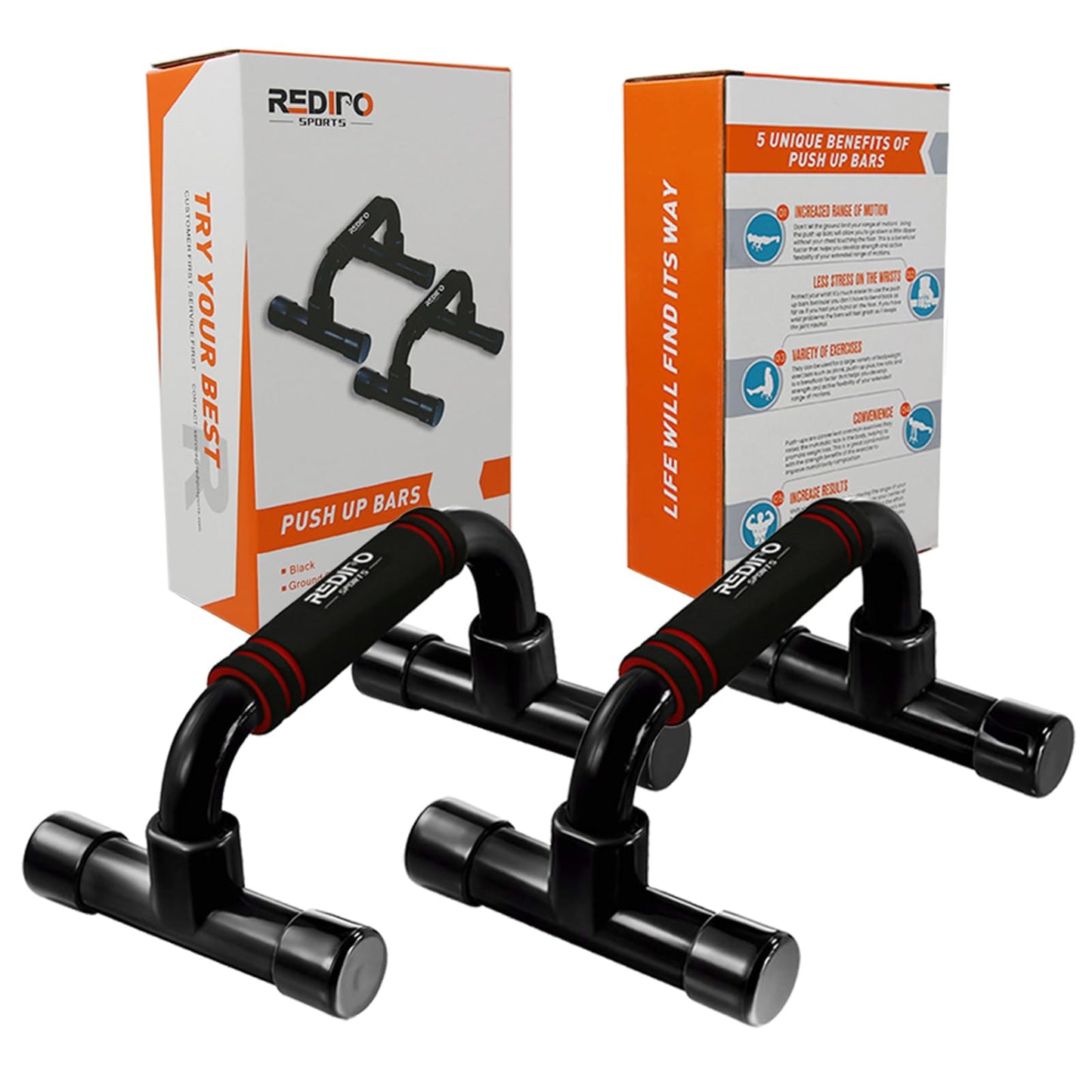 Push Up Bars Strength Training - Workout Stands With Ergonomic Push-up Bracket Board with Anti-Slip Sturdy Structure Portable for Home Fitness Training, Push Up Stands Handle for Floor Workouts