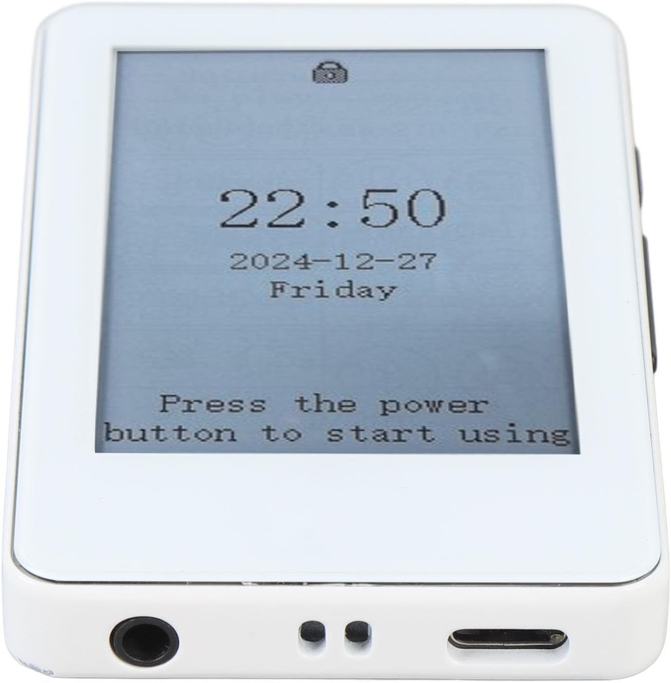 VELATEMOR 2.7 Inch MP3 Ink Screen Book Reader, EInk Display, Portable Electric Reader with Touchscreen, BT Player, Long