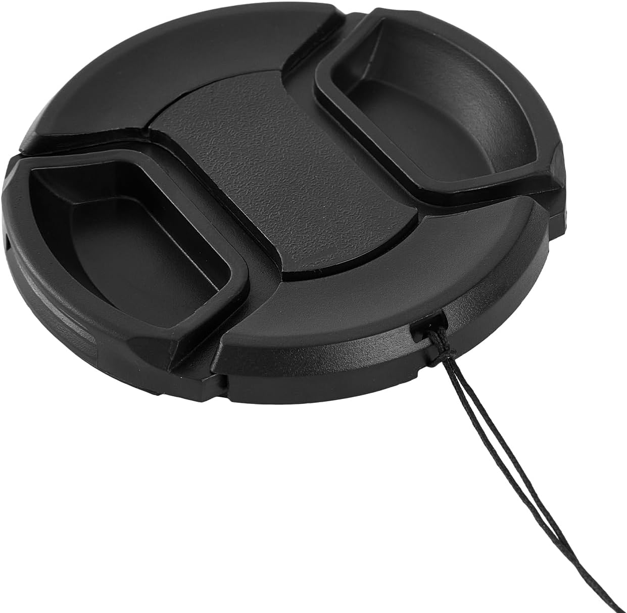 ZZJMCH 2 Pack 55mm Pinch 100% (55mm) Center Front Lens Cap, Extra Strong Springs, Camera Lens Cover, Made from Recycled