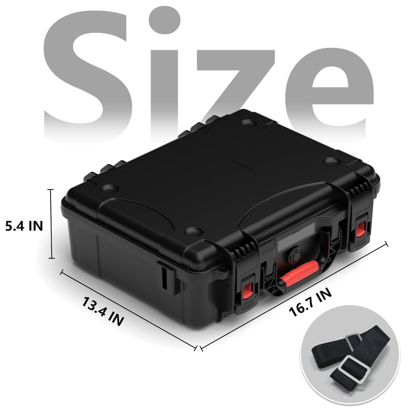 MEKEET Starlink Mini Case, Waterproof Hard case Fits Star Link Mini Dish, Portable Shoulder Dual Carry Options with Precision Cut Foam For Starlink Accessories,Ideal for Travel and Camping