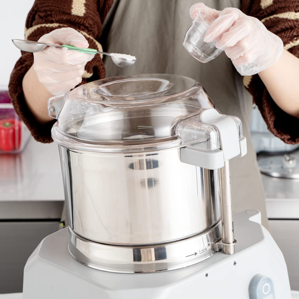 Restaurantware Met Lux 18.7 x 15.2 x 25.6 Inch Food Processor 1 Industrial Vegetable Chopper - With 3 Quart Bowl 4 Discs Stainless steel Commercial Food Processor For Slicing Or Grating